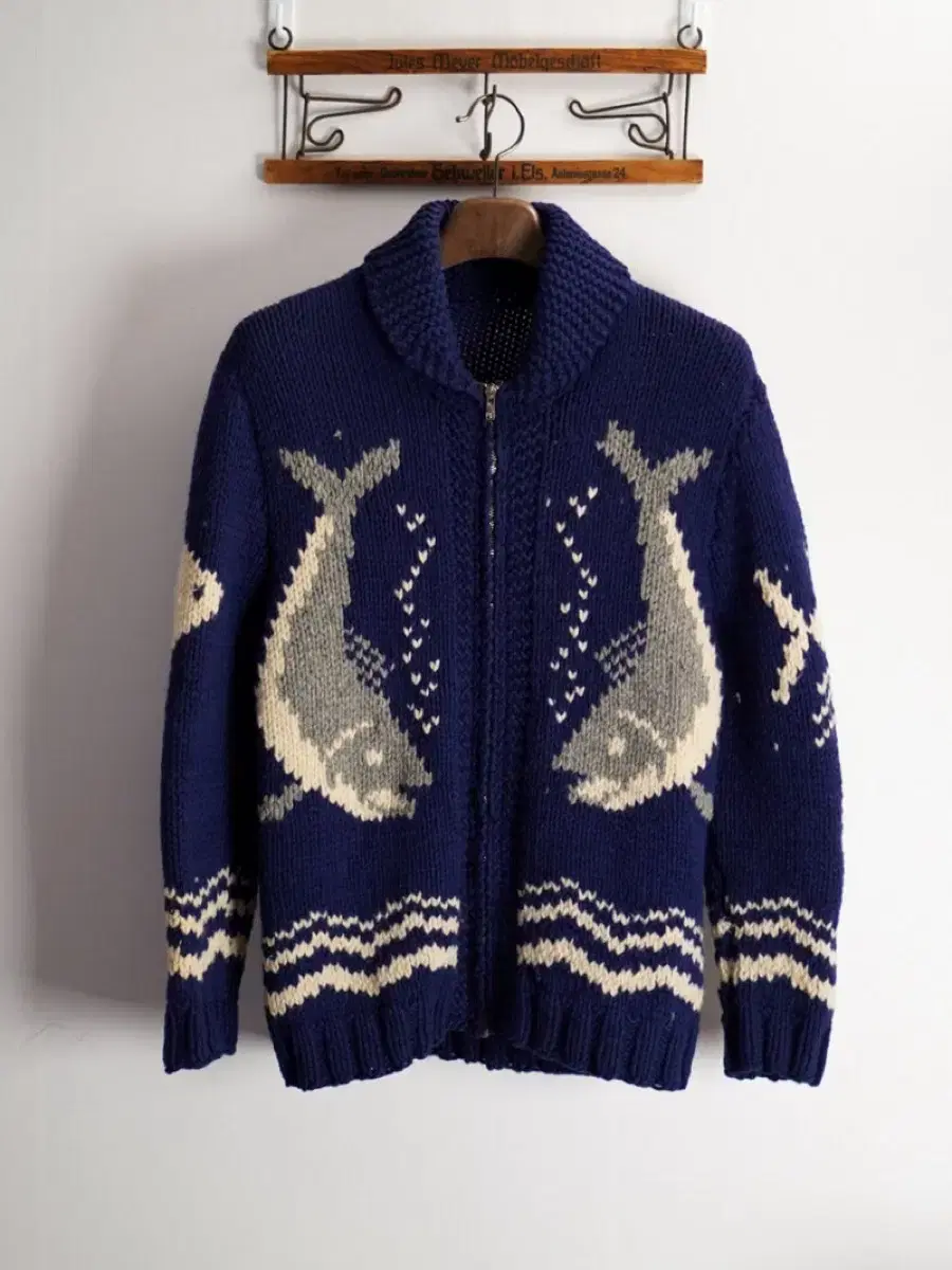 60s Fish Cowichan Wool Sweater